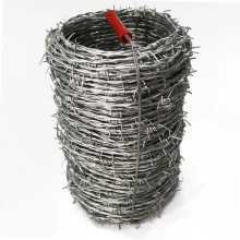 Galvanized 12.5 gauge 4 points Class 1 Barbed wire roll fencing factory